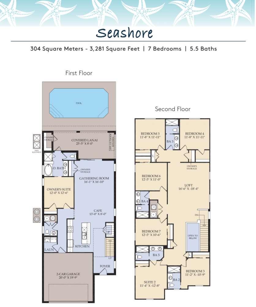 Seashore Floor Plan at Windsor Cay | Looking for a luxurious vacation destination near the heart of Orlando? Consider Windsor Cay - Disney World Vacation Resort by Pulte Homes! Our resort homes are the perfect choice for investors seeking an upscale vacation experience in Orlando, Florida. With close proximity to popular attractions like Walt Disney World, Universal Studios, SeaWorld, and Legoland, Windsor Cay Vacation Resort offers an unparalleled vacation experience. Book your stay today and experience the magic of Orlando!
