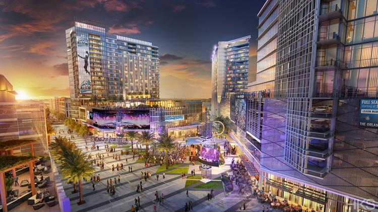 The long-awaited Sports + Entertainment District in downtown Orlando is finally set to break ground this year, according to Orlando Magic team executives. The $500 million mixed-use complex will include a hotel tower, office spaces, restaurants, and shops, among other amenities.