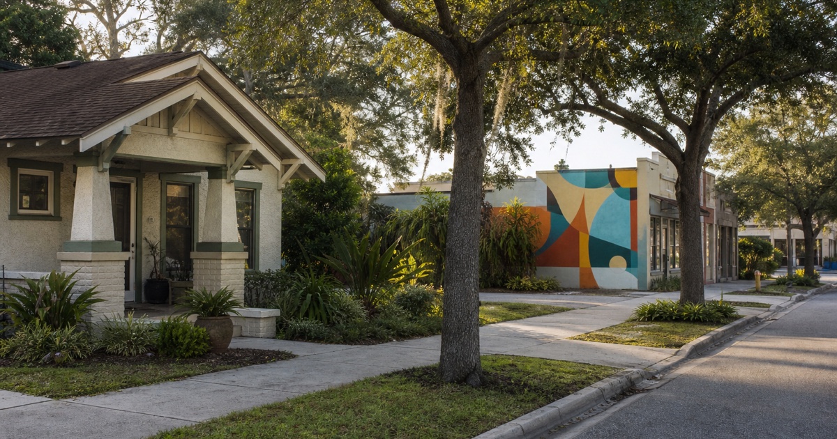 Moving to Mills 50 Orlando guide with a Colonialtown bungalow and colorful mural