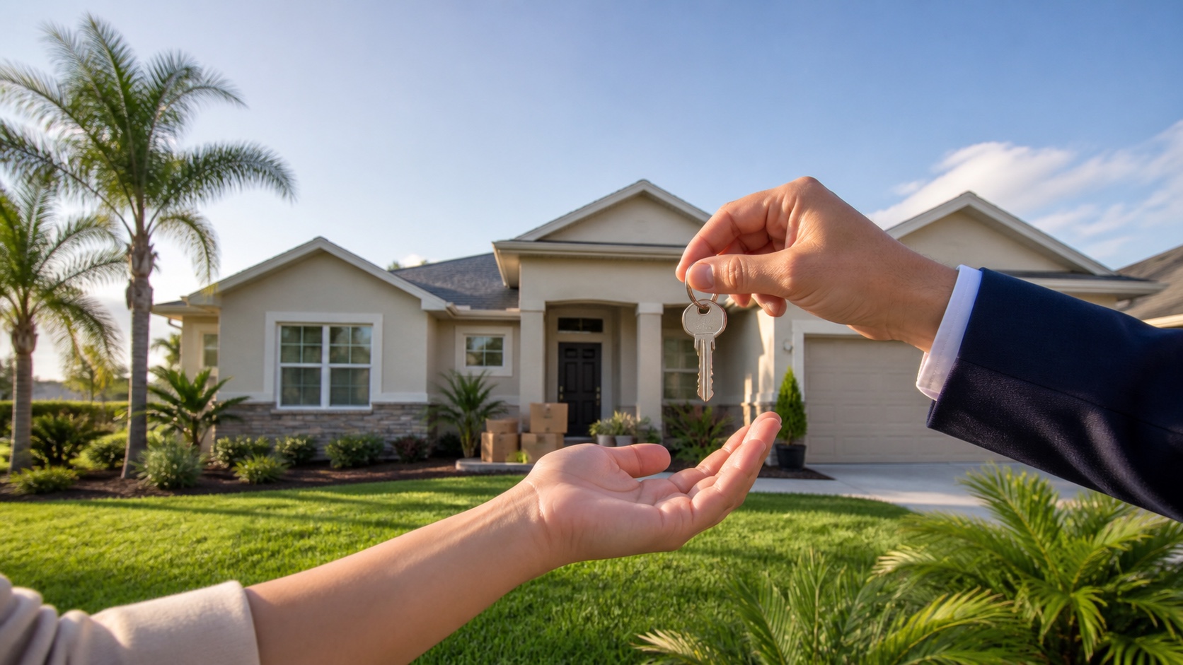 How Much Money to Buy a House in Orlando in 2026 | Luxury Orlando Homes for Sale | Daniel Wilson Remax Orlando Real Estate Expert Orlando homebuyer receiving keys to a Central Florida house